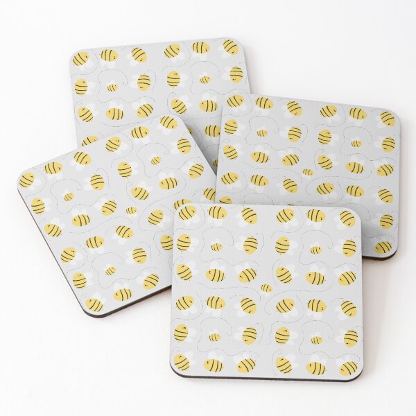 Item preview, Busy Bees – grey designed and sold by CreateADesign.