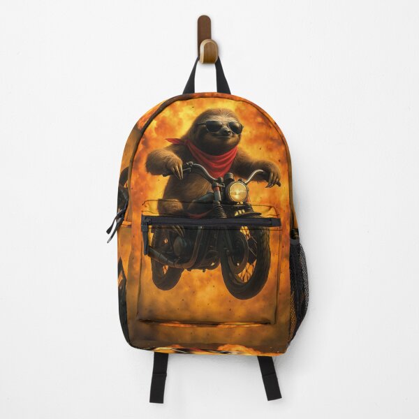 Item preview, Motorcycle spectacle, cool sloth as stuntman designed and sold by Mauswohn.