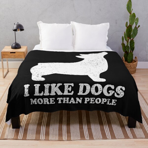 Item preview, I LIKE DOGS MORE THAN PEOPLE - CORGI | Pets and Dogs lovers for Men and Women t-shirt designed and sold by panchiTWO.