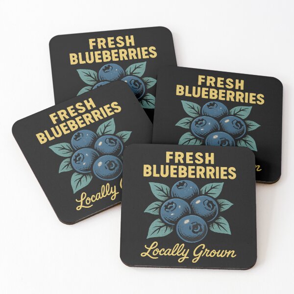 Item preview, Fresh Blueberries, Locally Grown, Vintage Fruit Advertisement, designed and sold by EstelleStar.