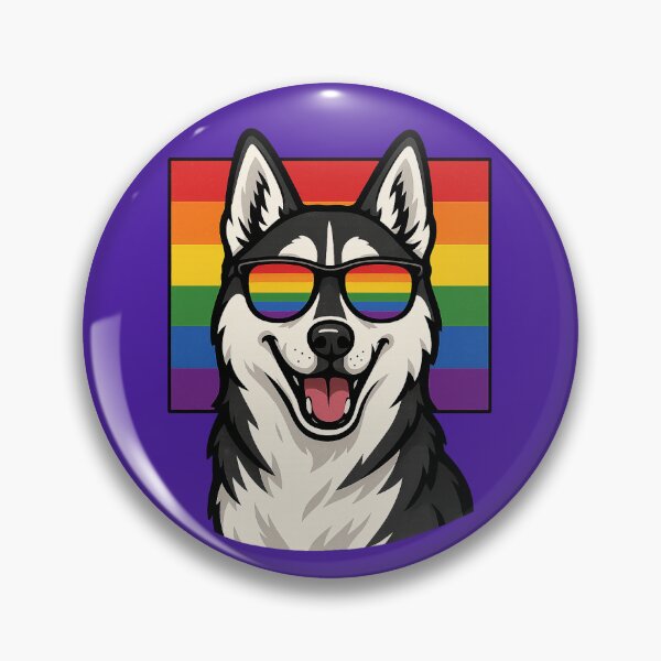 Item preview, Siberian Husky, Gay Pride designed and sold by EstelleStar.