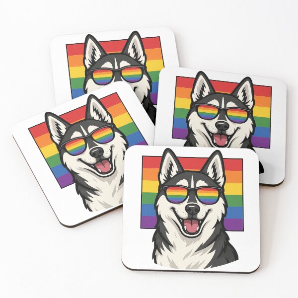 Item preview, Siberian Husky, Gay Pride designed and sold by EstelleStar.