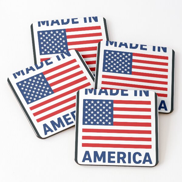 Item preview, Symbol of American pride showcasing the national flag with a message emphasizing domestic production designed and sold by Ai-Cases-Store.