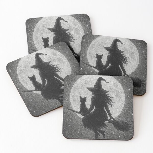 Item preview, Moonlit Companions: The Witch and Her Cat designed and sold by PaternHouse.