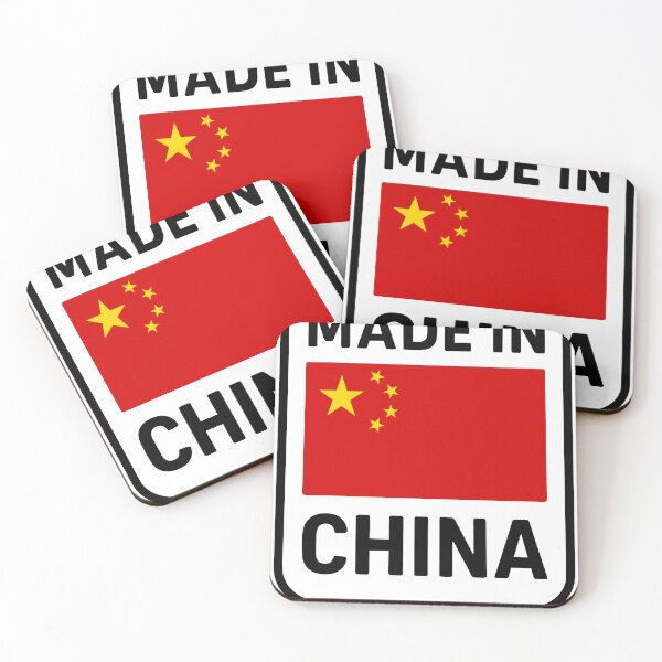 Item preview, Flag of China with 'Made in China' label highlighting national origin of products and goods manufactured in the country designed and sold by Ai-Cases-Store.
