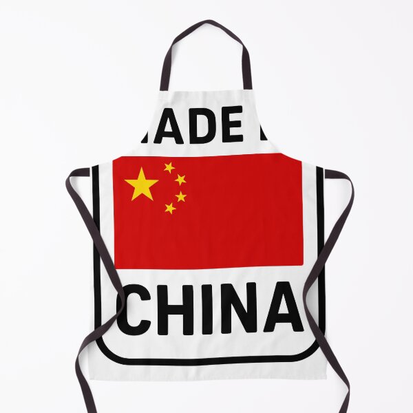 Item preview, Flag of China with 'Made in China' label highlighting national origin of products and goods manufactured in the country designed and sold by Jetgreenstudio.