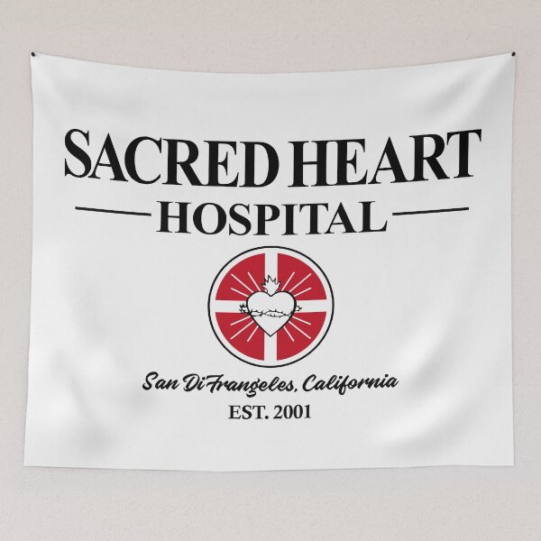 Item preview, Sacred Heart Hospital designed and sold by Crossroads-Art.
