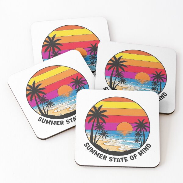 Item preview, sunset over the beach with palm trees and gentle surf designed and sold by misbahsiro.