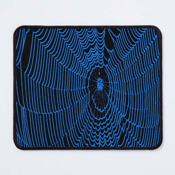 Item preview, Artistic Halloween Spider Cobweb Doodle In Blue designed and sold by taiche.