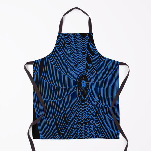 Item preview, Artistic Halloween Spider Cobweb Doodle In Blue designed and sold by taiche.
