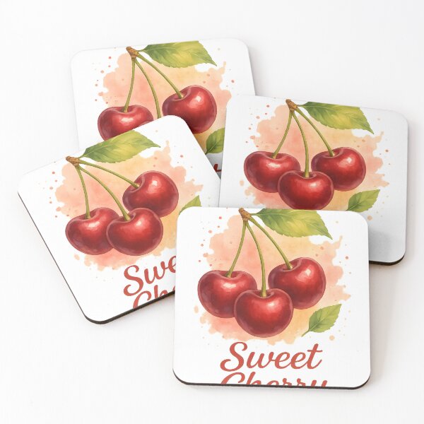 Item preview, Sweet Cherry Watercolor Illustration designed and sold by DanielULaN Artworks.