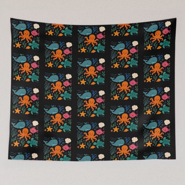 Item preview, Whimsical Ocean Friends Gathering designed and sold by zzz888.