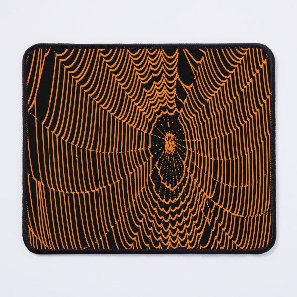 Item preview, Artistic Halloween Spider Cobweb Doodle In Orange designed and sold by taiche.
