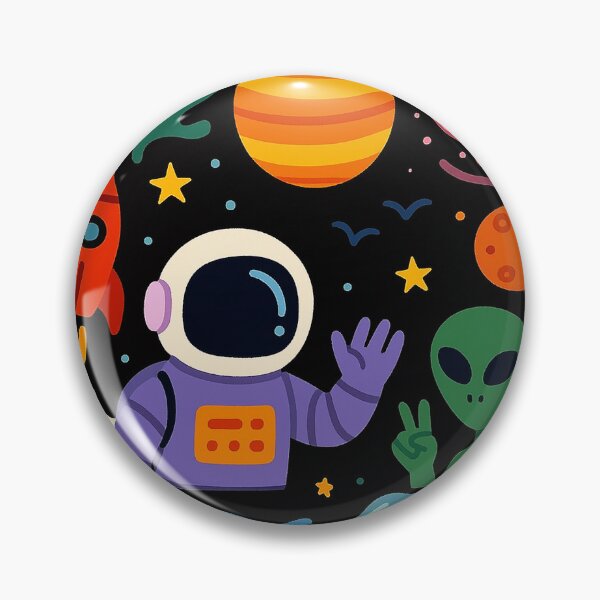 Item preview, Retro Cosmic Explorer & Alien Friends designed and sold by zzz888.