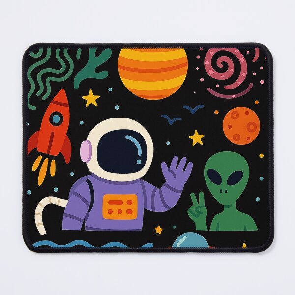 Item preview, Retro Cosmic Explorer & Alien Friends designed and sold by zzz888.