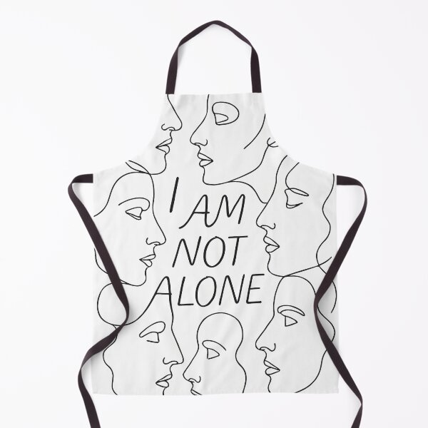 Item preview, Minimalist Line Art Faces - I Am Not Alone designed and sold by ARJ-Fashion.