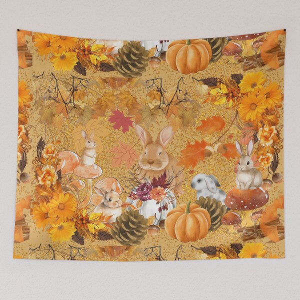 Item preview, Autumn Bunnies /Fall/Mabon Design,  designed and sold by The Courtesan Boutique.