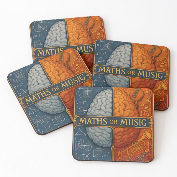 Item preview, Maths Or Music Brain Split Design designed and sold by ARJ-Fashion.