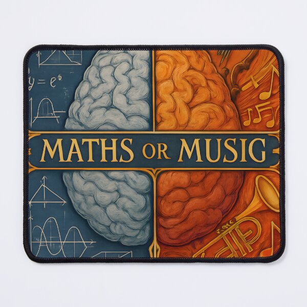 Item preview, Maths Or Music Brain Split Design designed and sold by ARJ-Fashion.