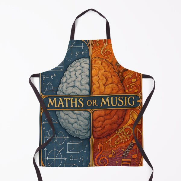 Item preview, Maths Or Music Brain Split Design designed and sold by ARJ-Fashion.