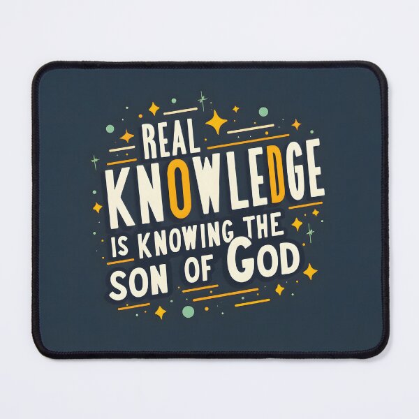 Item preview, Bauhaus Typography Real Knowledge Religious Quote Design designed and sold by ARJ-Fashion.