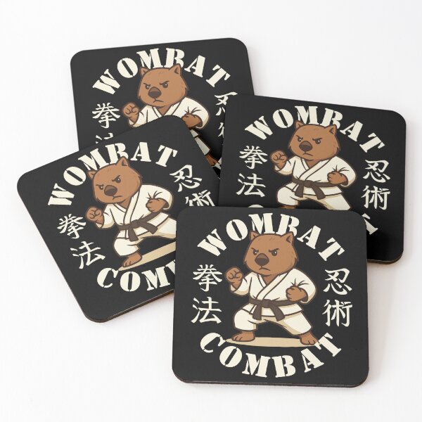 Item preview, Wombat Combat Martial Arts Australian Animal  designed and sold by pUNKnown.