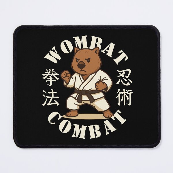 Item preview, Wombat Combat Martial Arts Australian Animal designed and sold by pUNKnown.