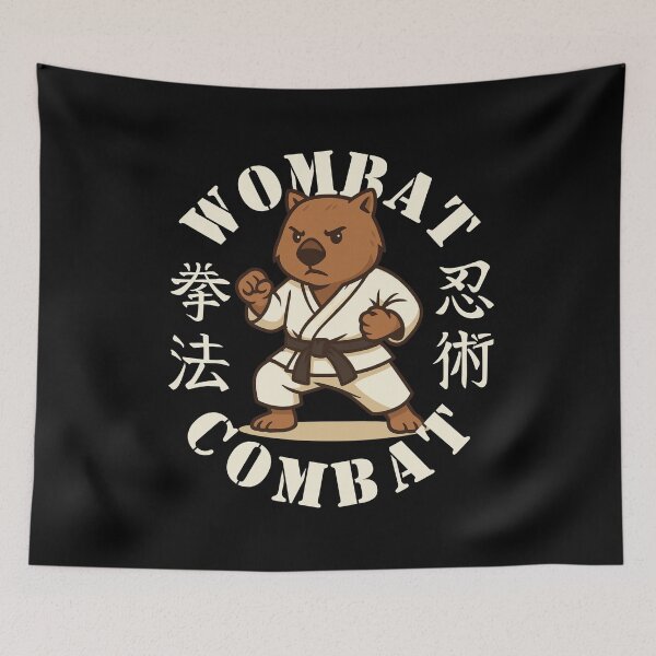 Item preview, Wombat Combat Martial Arts Australian Animal  designed and sold by pUNKnown.