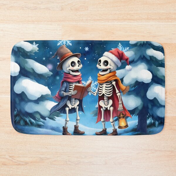 Item preview, Skeletons in a Snowstorm - Merry Christmas designed and sold by nicky2342.