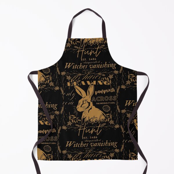Item preview, Botanical Hare with 1486 Witch Hunt Folklore in Vintage Brown and Black Style designed and sold by SplashTastic.