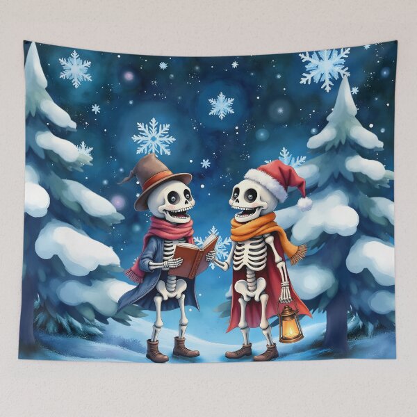 Item preview, Skeletons in a Snowstorm - Merry Christmas designed and sold by nicky2342.