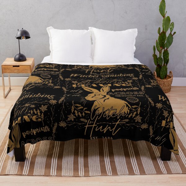 Item preview, Botanical Hare with 1486 Witch Hunt Folklore in Vintage Brown and Black Style designed and sold by SplashTastic.