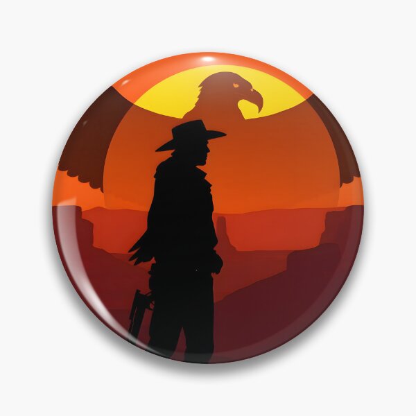 Item preview, Desert Eagle Cowboy Silhouette Sunset Art designed and sold by ARJ-Fashion.