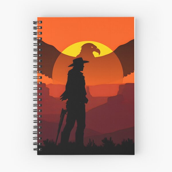 Item preview, Desert Eagle Cowboy Silhouette Sunset Art designed and sold by ARJ-Fashion.