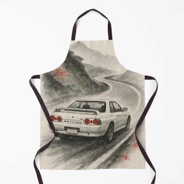 Item preview, White R32 JDM Legend – Ink Style Mountain Run designed and sold by SakuraSpeed.