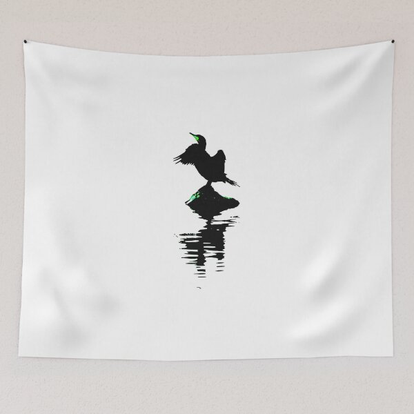 Item preview, Cormorant with Green highlights designed and sold by derbyshireduck.