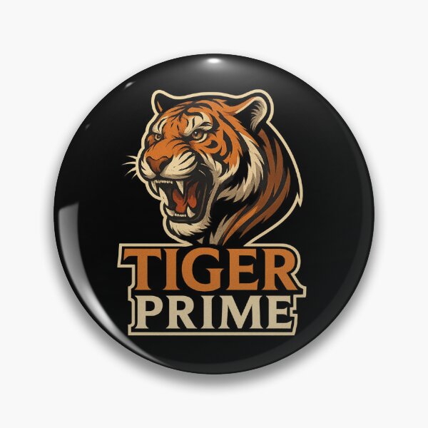 Item preview, TIGER PRIME – Realistic Tiger Logo | Aggressive Streetwear designed and sold by Apex Prime.