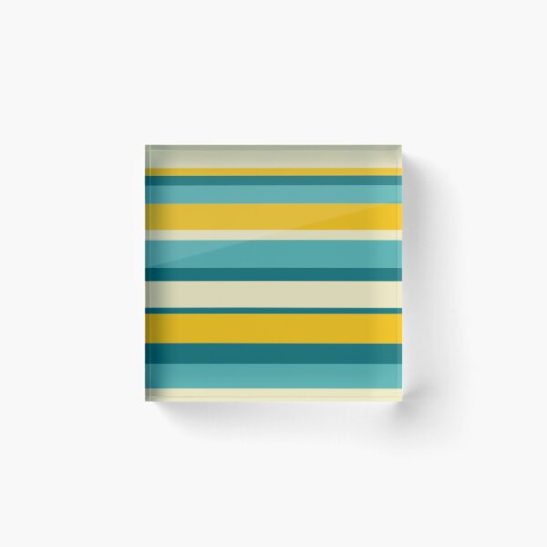 Item preview, Vibrant Horizontal Stripes in Yellow and Teal designed and sold by ChantellaGF.