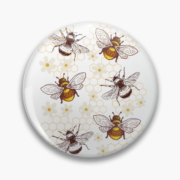 Item preview, Honey Bees, Bumblebees, Honeycomb, Daisy, Nature  designed and sold by AASparksDesigns.
