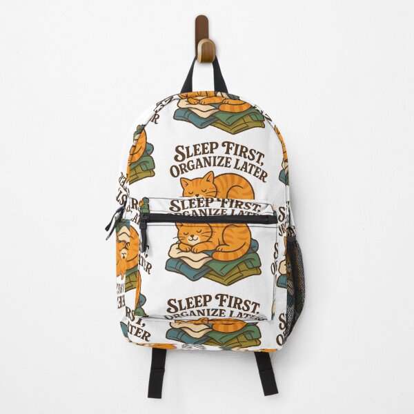 Item preview, Sleep First Organize Later Illustration designed and sold by Vortex shop.