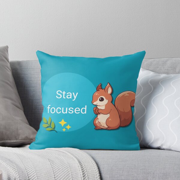 Item preview, Stay Focused, Cute Squirrel Quote Saying, Inspirational Motivational Quotes Sayings Texts Words, Amazing Animals, Nature Scenery designed and sold by CreationsNews.