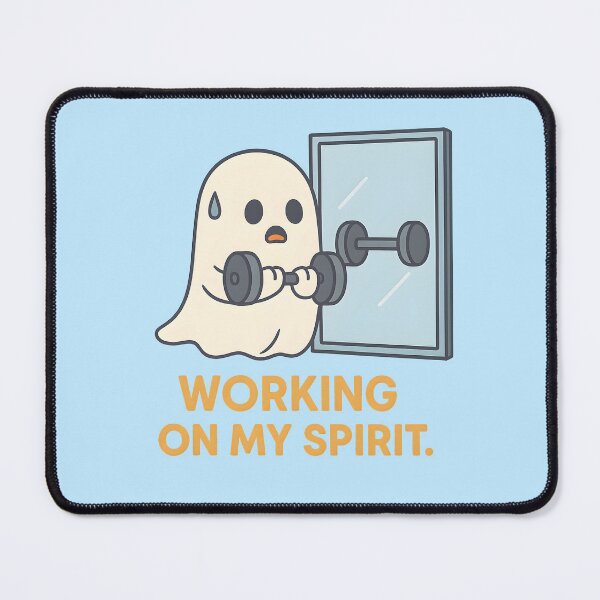 Item preview, Ghost Gym – Funny ghost in the gym designed and sold by domi199834.