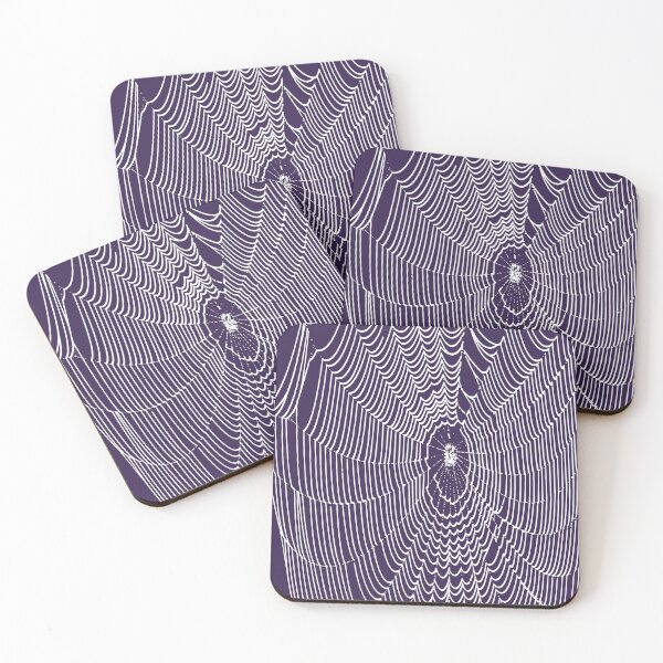 Item preview, Artistic Halloween Spider Cobweb Doodle In White designed and sold by taiche.