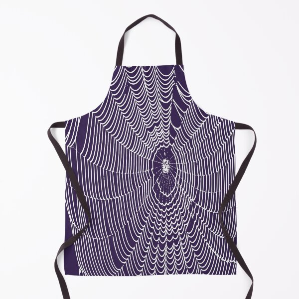 Item preview, Artistic Halloween Spider Cobweb Doodle In White designed and sold by taiche.