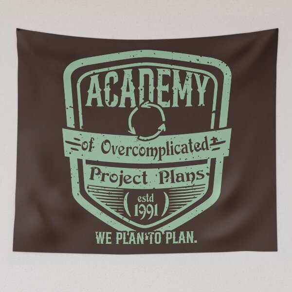 Item preview, Academy of Overcomplicated Project Plan designed and sold by Milena R..
