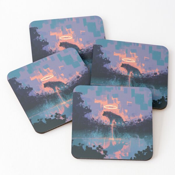 Item preview, Glitched Wolf Monster by the Lake designed and sold by Christian Weiss.