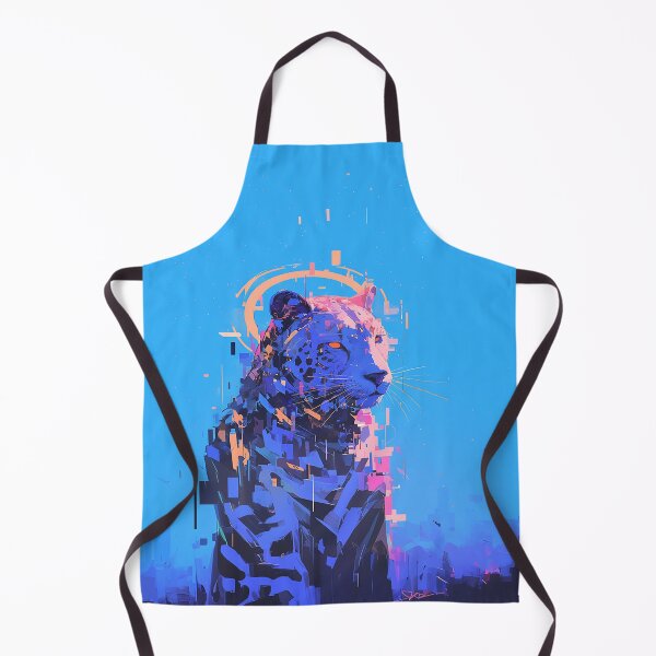 Item preview, Glitched Cheetah on Blue designed and sold by Christian Weiss.