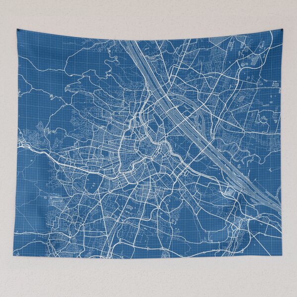 Item preview, Vienna City Map of Austria - Blueprint designed and sold by deMAP.