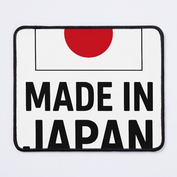 Item preview, Sign indicating product origin from Japan featuring a red circle symbol designed and sold by Jetgreenstudio.