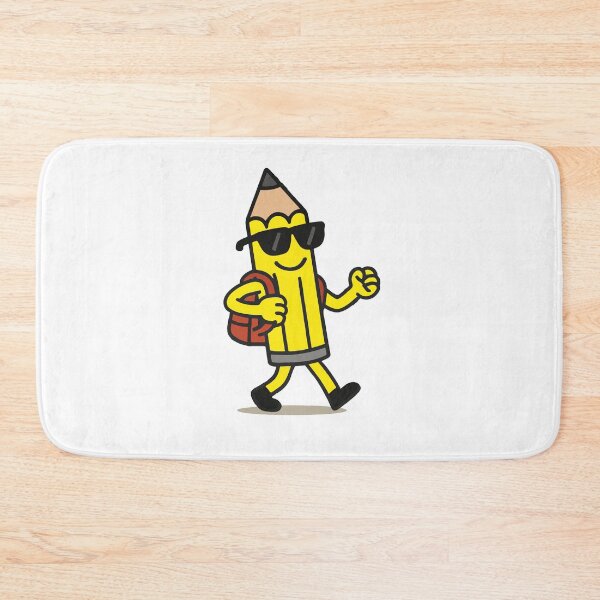 Item preview, Cool Cartoon Pencil on the Go – Fun Back to School Design designed and sold by DKunic.
